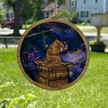 Wizard Hat with Books Suncatcher