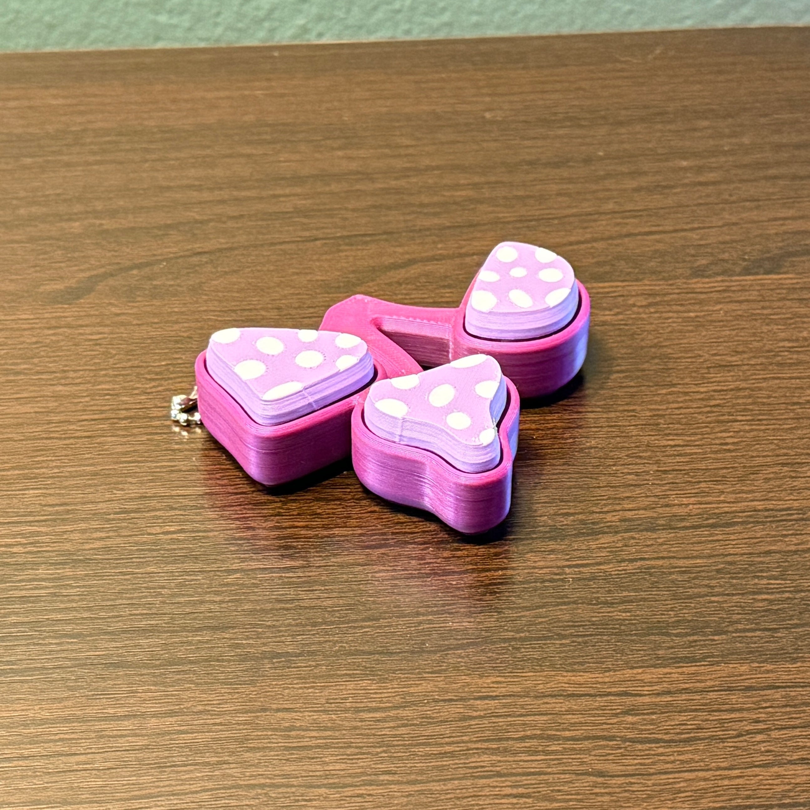 Mushroom Fidget Clicker Keychain