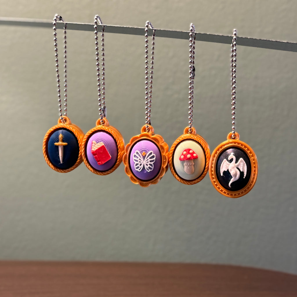 Framed Object Fidget Clicker Keychain