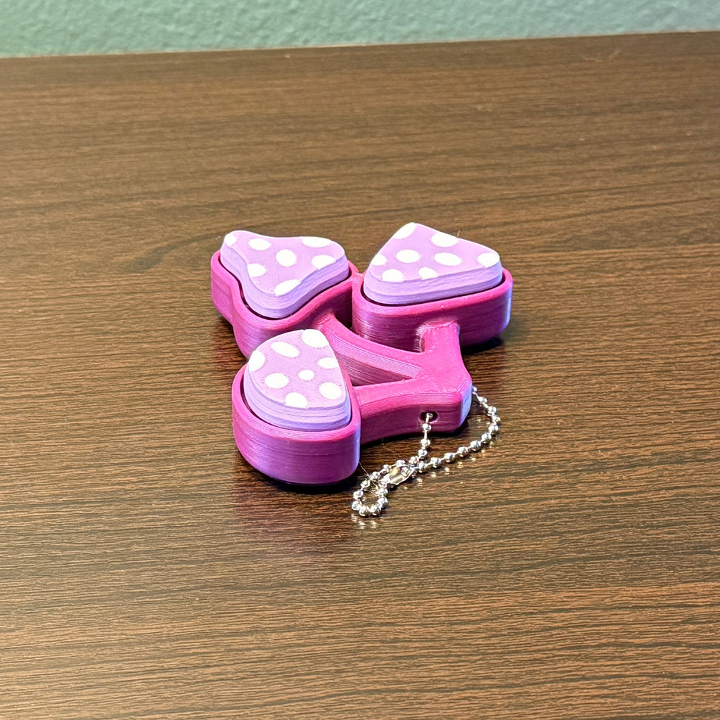 Mushroom Fidget Clicker Keychain