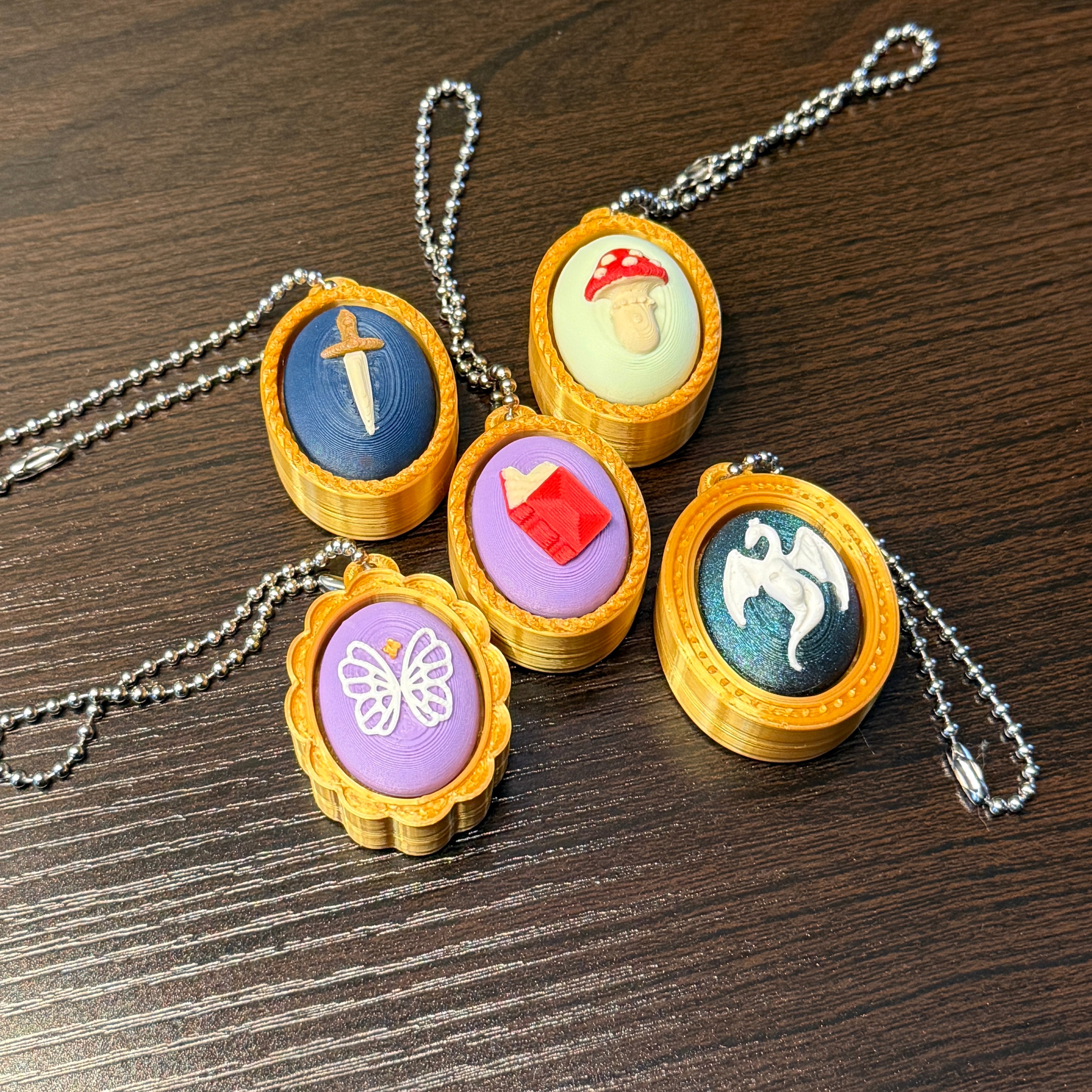 Framed Object Fidget Clicker Keychain