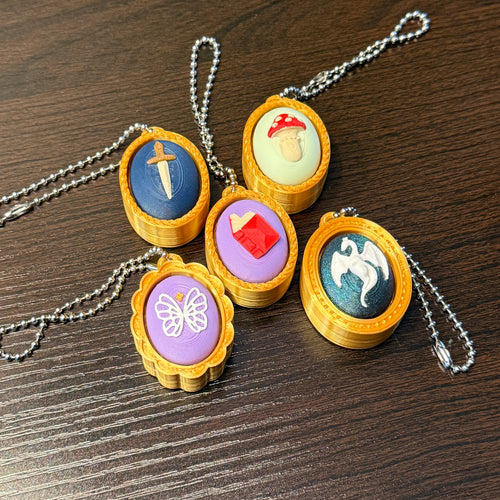 Framed Object Fidget Clicker Keychain