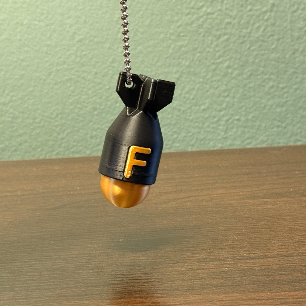 “F” Bomb Fidget Clicker Keychain