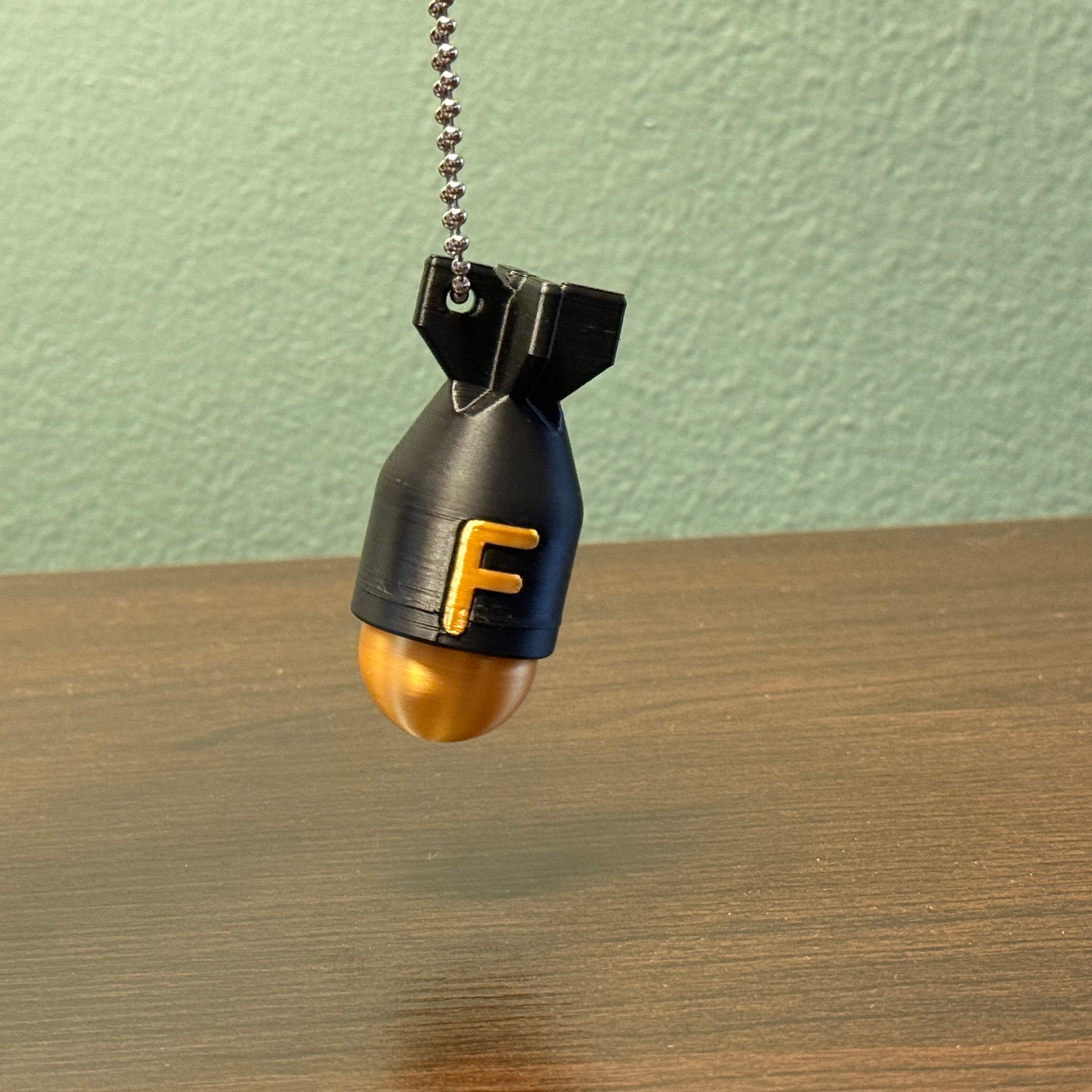 “F” Bomb Fidget Clicker Keychain