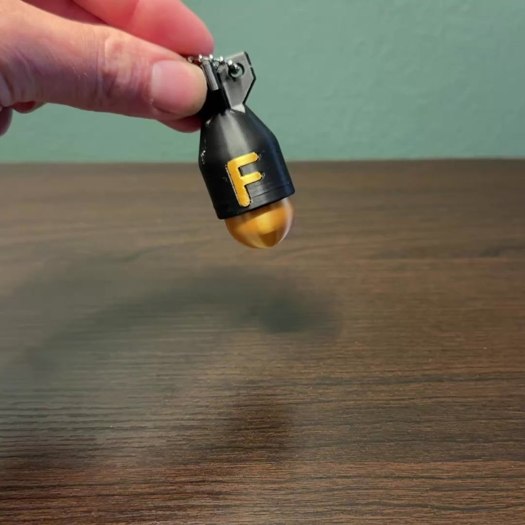 “F” Bomb Fidget Clicker Keychain
