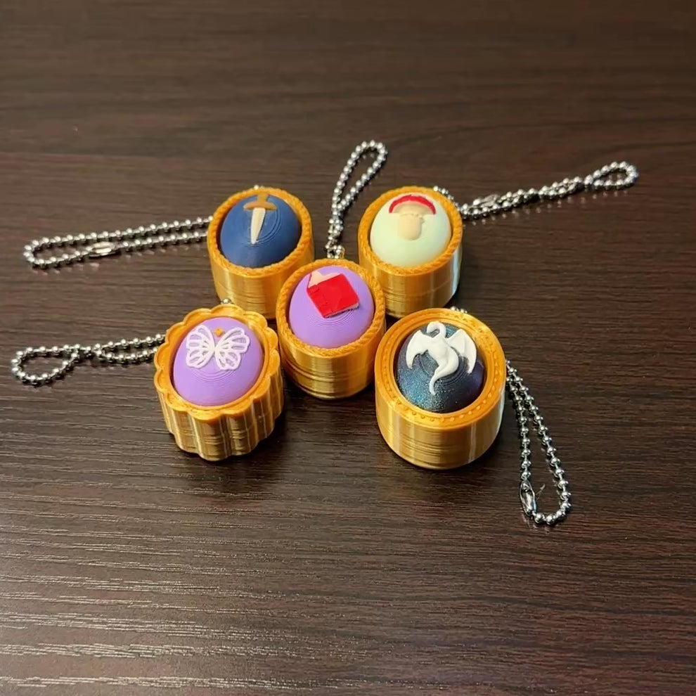 Framed Object Fidget Clicker Keychain